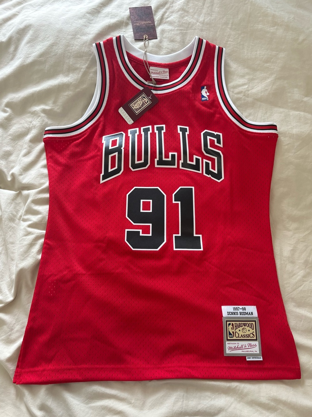 Mitchell & Ness Dennis Rodman Chicago Bulls Jersey - Large - NWT